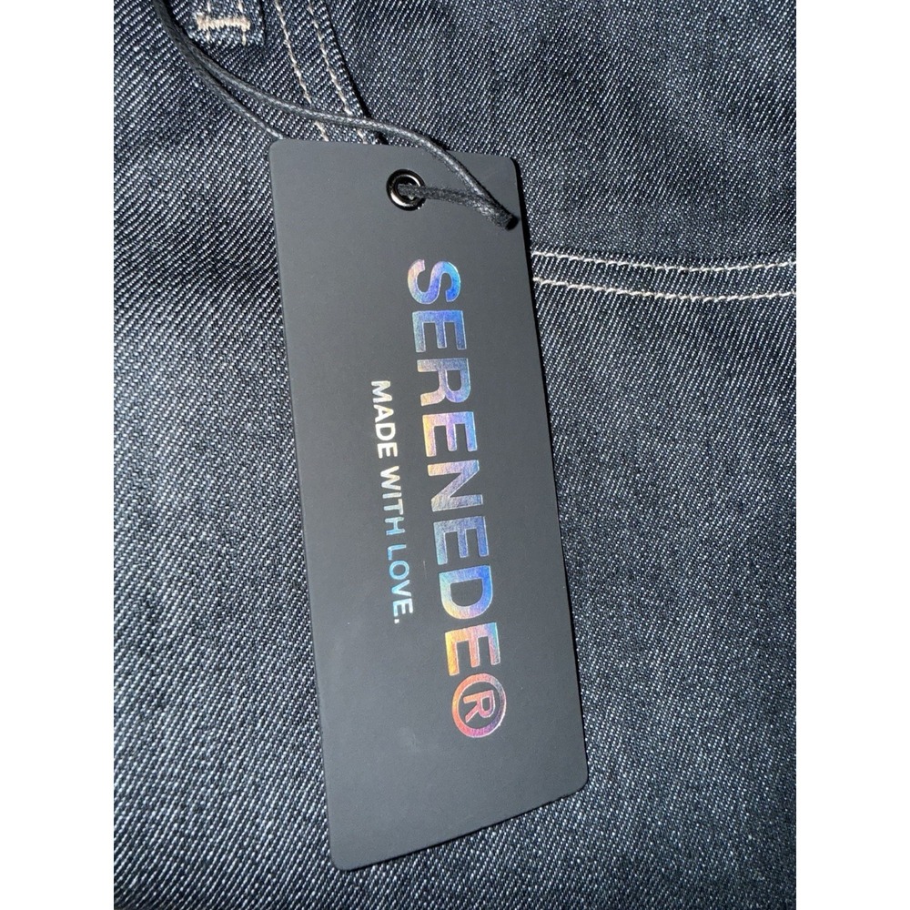 New Serenade Jeans Fitted Denim Men’s Sz 38x32 Dark Rinse Skater‎ Grunge Goth - Picture 7 of 14